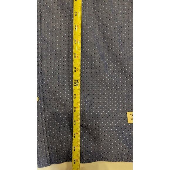 NWT SCOTT & SODA Original Classic Tab Sleeve Button Down Polka Dot Shirt Large - Picture 7 of 7